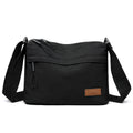 Black Women Lightweight Nylon Crossbody Bag with Multiple Pockets Compact Shoulder Bag for Travel and Daily Essentials in Australia