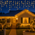 20M Christmas Lights Icicle Light 800 LED Warm White Decor Jingle Jollys